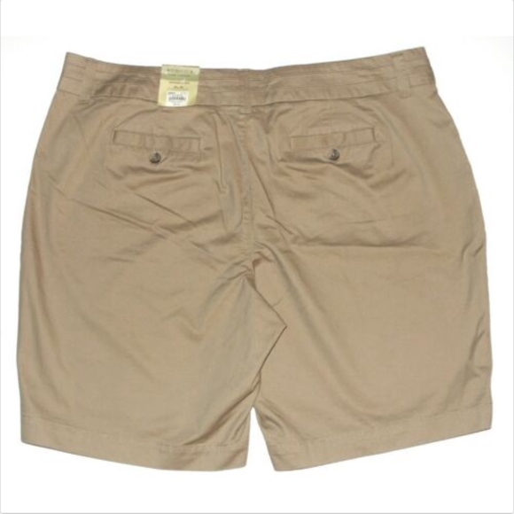 Sonoma Khaki Original Fit Walking Shorts 24W 24 W - Picture 2 of 5